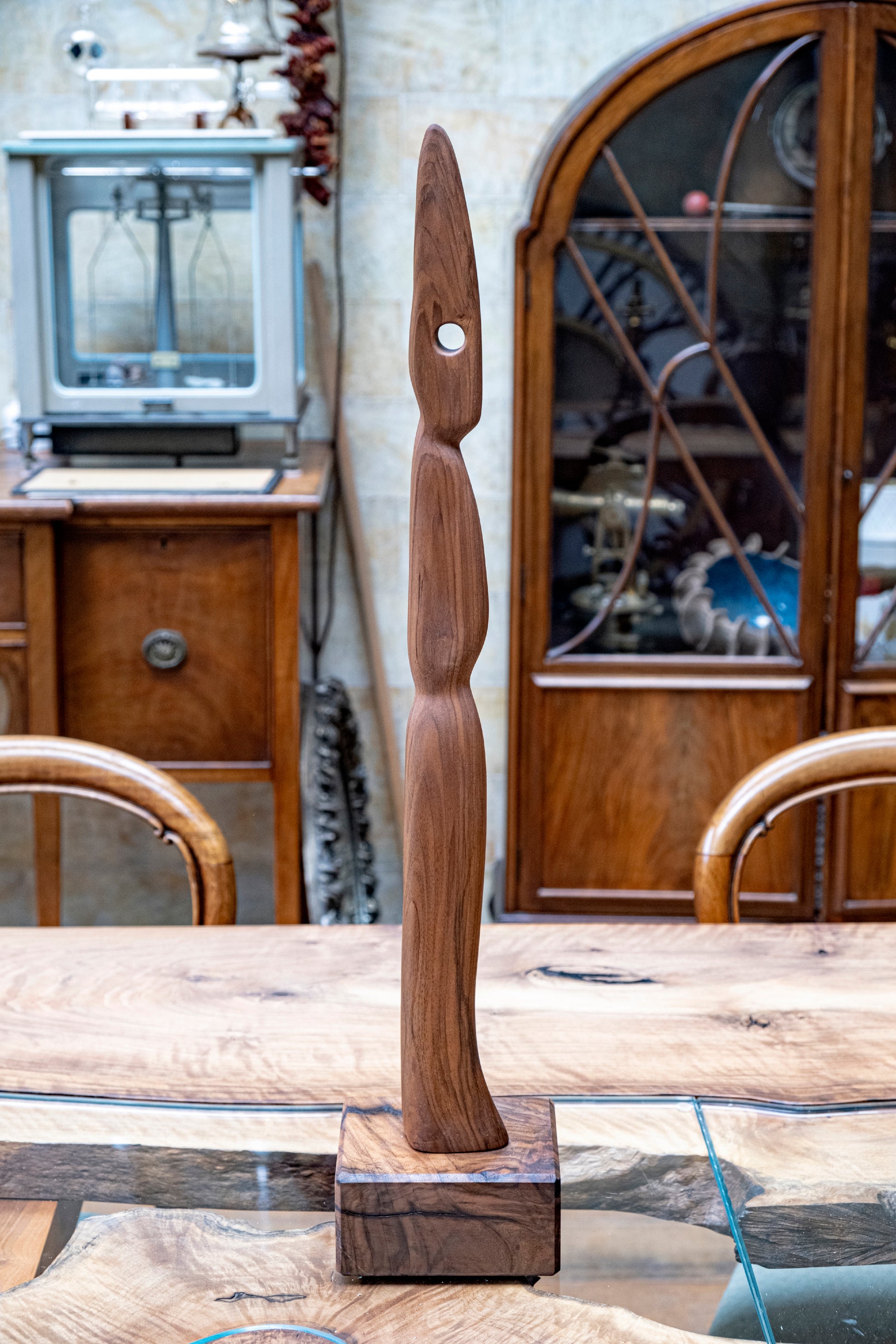 Experience the wonder of Live Edge Sculptures, where the charm of live edges meets the creativity of human imagination, transforming your living space into an art gallery of unparalleled beauty. Original wood sculpture.