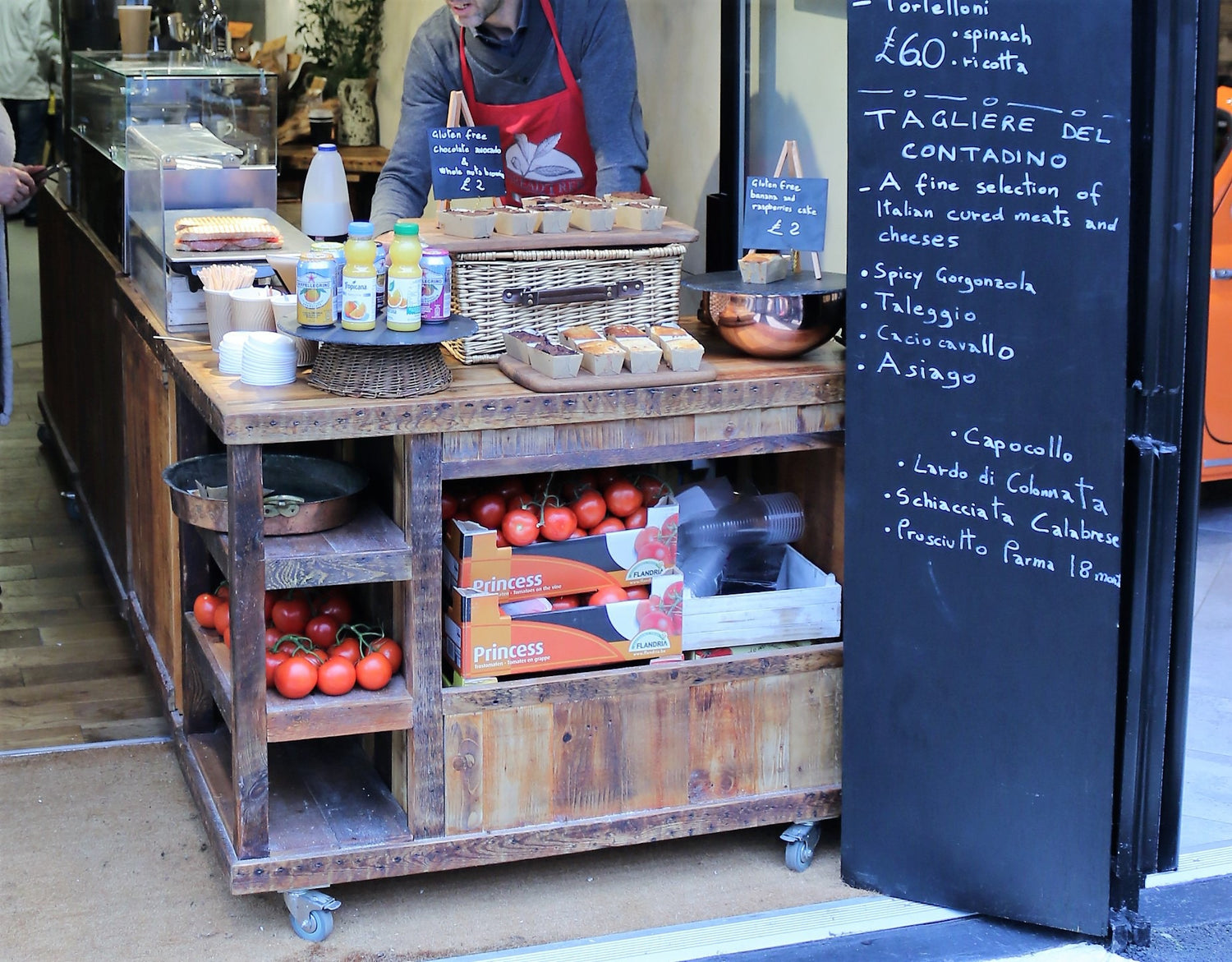 Live Edge Creations Live Edge Table, high quality Victorian reclaimed rustic pine wood. This hand crafted work top display unit is functional, sturdy and aesthetic. A unique bespoke piece of furniture.